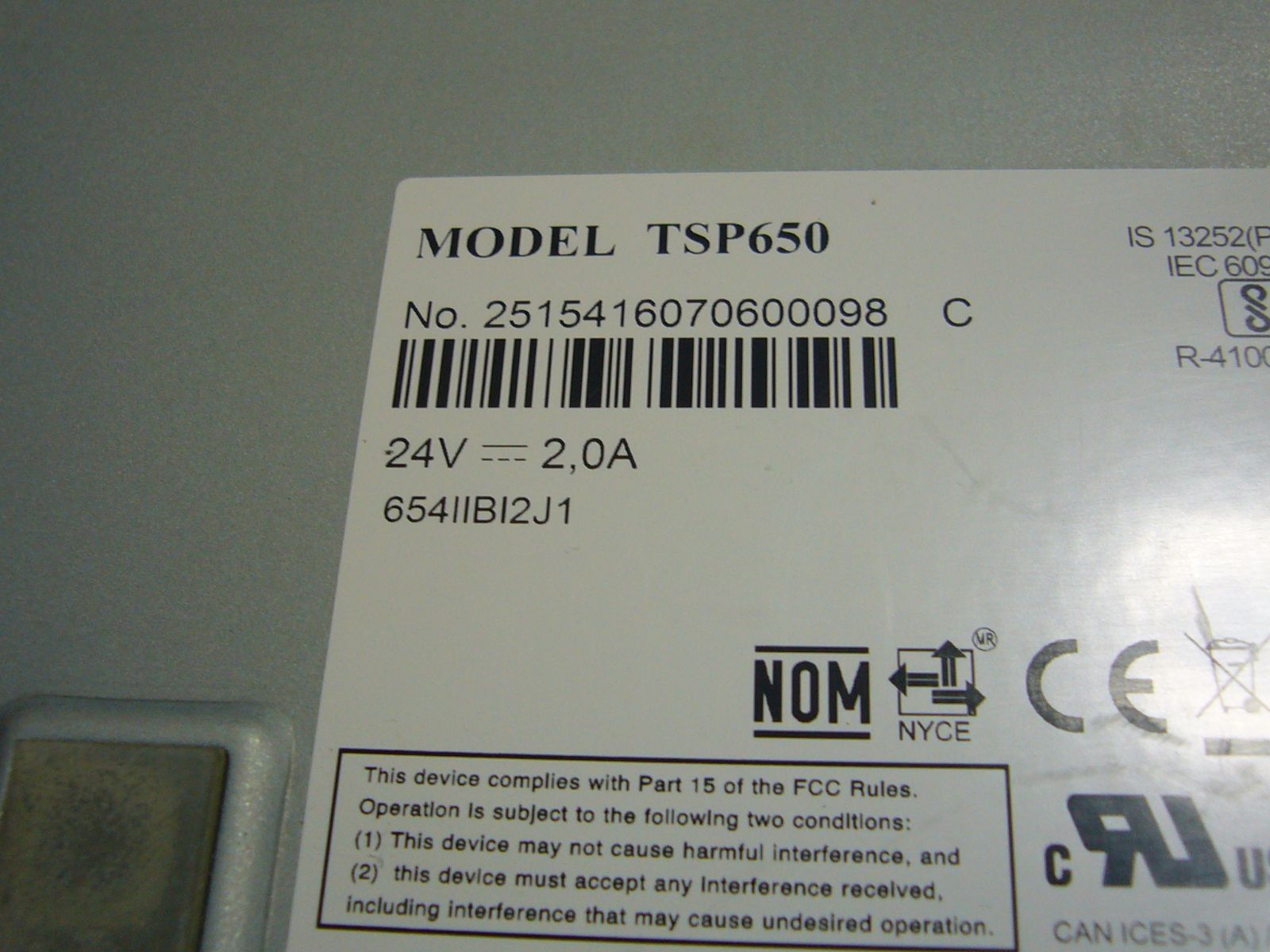 レシートプリンター TSP650IIシリーズ