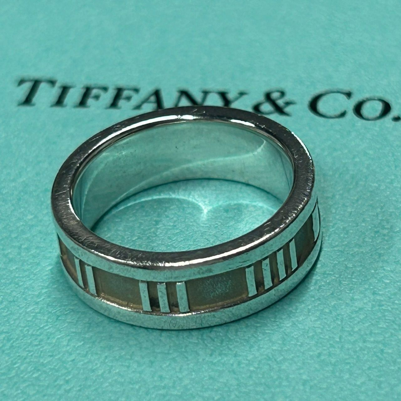 ティファニー 10号 幅1.2cｍ シルバーリング アトラス 925 1995 TIFFANY&Co. Tiffany & co. ティファニー 10号 幅1.2cm