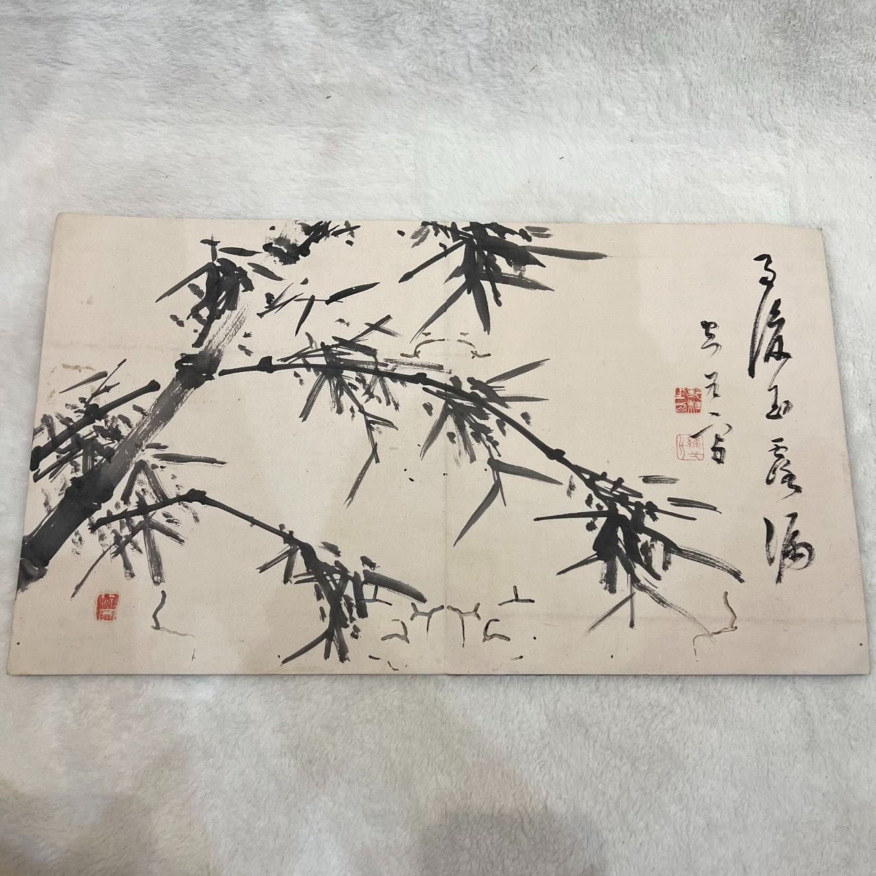 骨董品 水墨画帖 「倣學」 山水画 美術品 道具 ] - 道具 青治筆