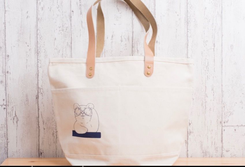 新品☆はらぺこ商店 レザーハンドルトートバッグ - メルカリ