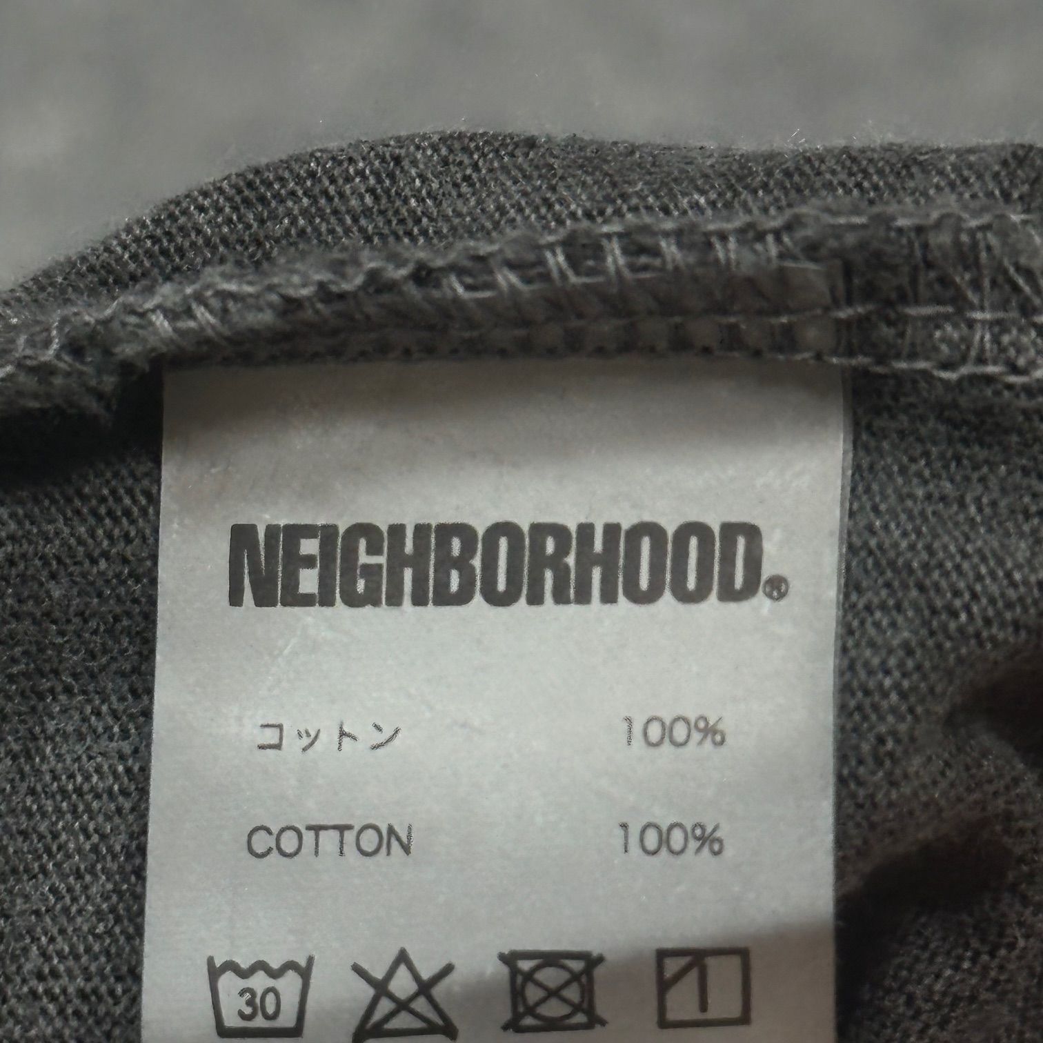 未使用品 NEIGHBORHOOD 25SS NH . TEE LS-3 ロゴプリント 長袖 T