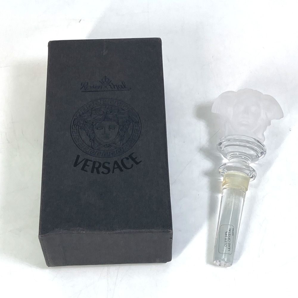 ヴェルサーチ メデューサ ローゼンタール ワインストッパー クリスタル Versace Rosenthal Wine Bottle Stopper Black Crystal Medusa