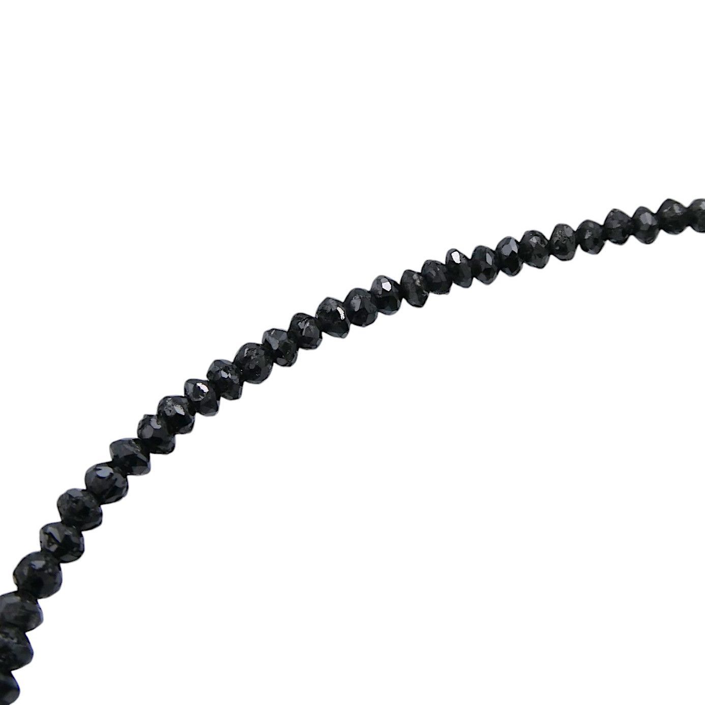 K18WG ブレスレット ブラックダイヤ10.05ct ディスクカット - メルカリ
