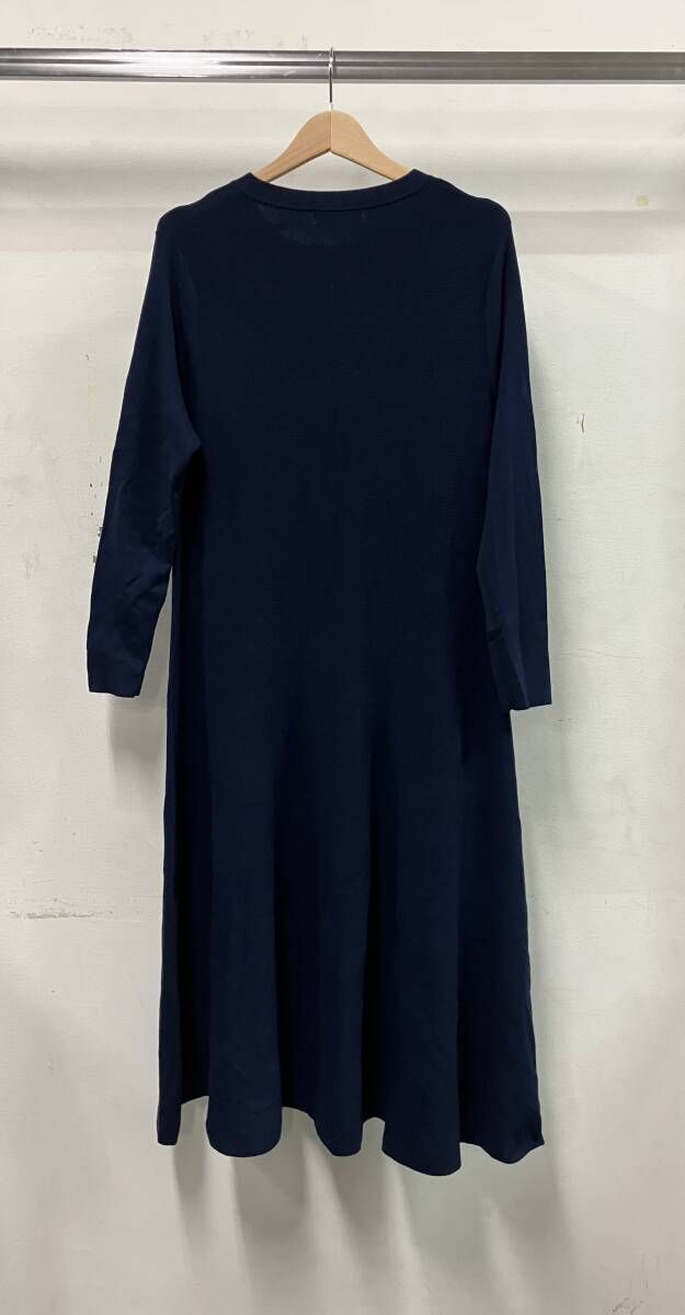 IENA SLOBE イエナスローブ 23-040-912-2830 23AW ウォッシャブルフ ワンピース 長袖ワンピース サイズF ネイビー