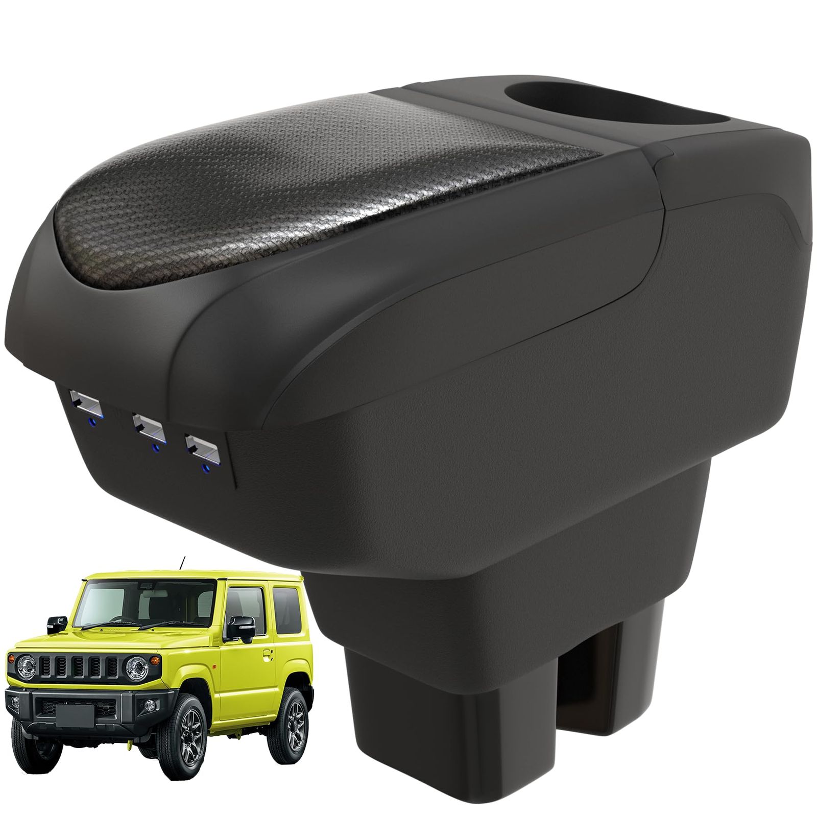 運転が楽チンに ジムニー アームレスト ジムニーシエラ 人間工学設計 アクセサリー ひじ掛け jb64 肘置き A•TouchMent フラットブラック