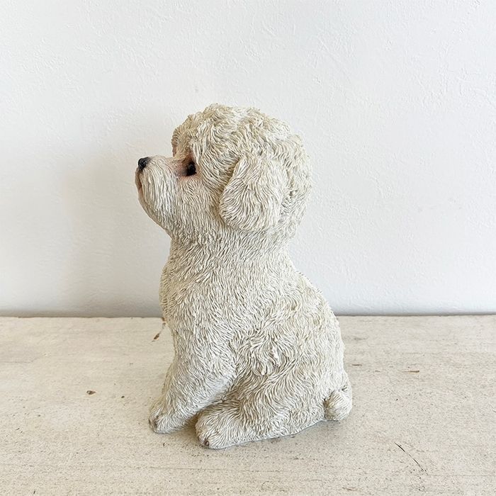 オルゴナイト　フラワー☆プードル1 犬置物　インテリア オルゴナイト フラワー☆プードル1 犬置物 インテリア
