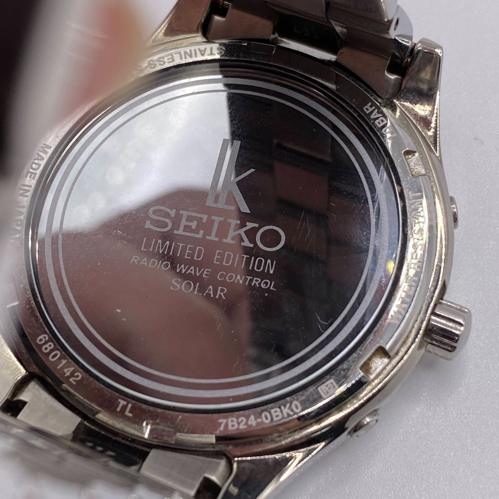 4Pダイヤ レア 希少品 ブルー ネイビー セイコー SEIKO ソーラー