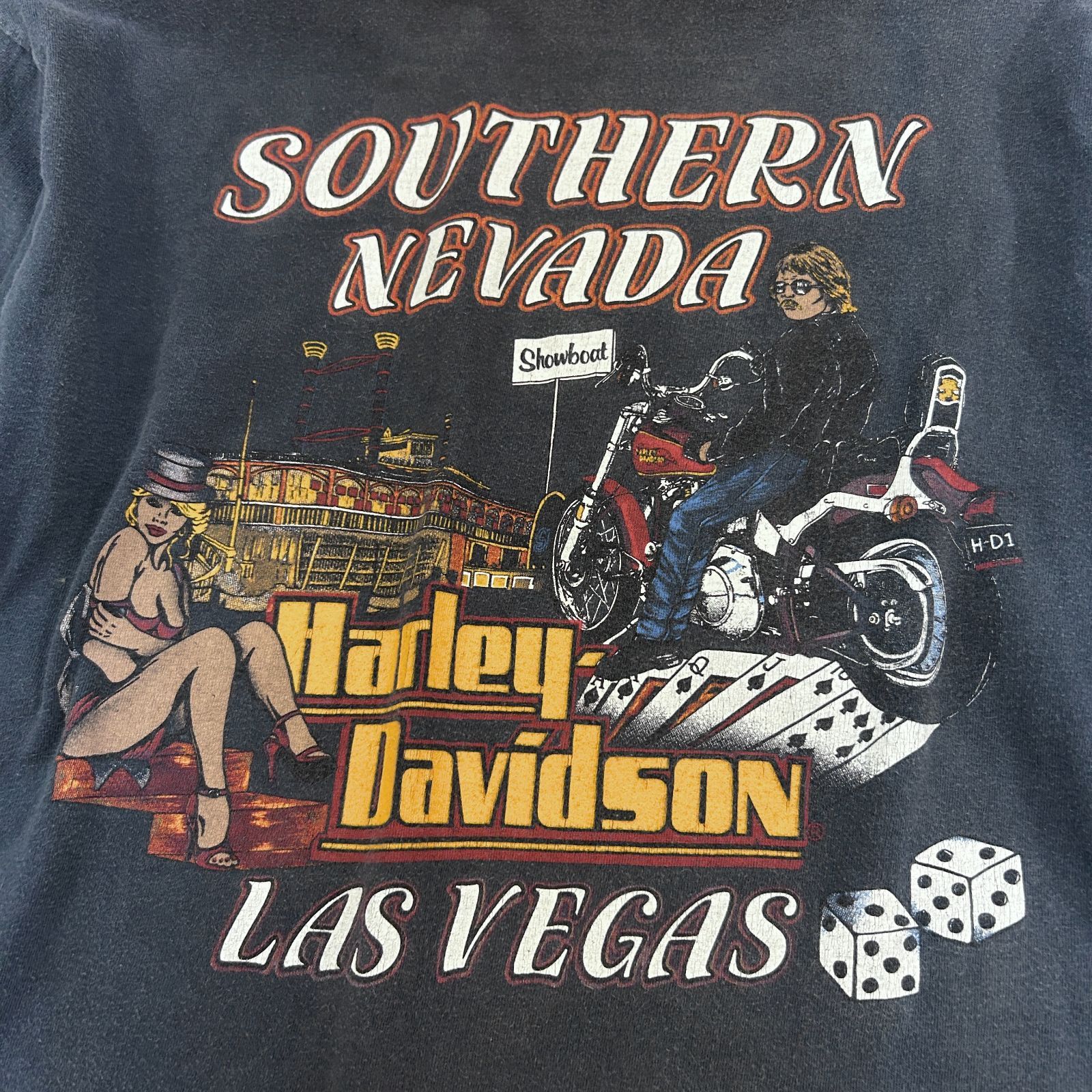 激レア 80s USA製 ラスベガス Harley Davidson ハーレーダビッドソン 
