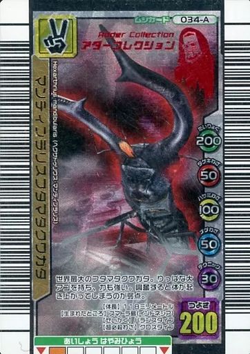 ムシキング カード マンディブラリスフタマタクワガタ Amazon.co.jp