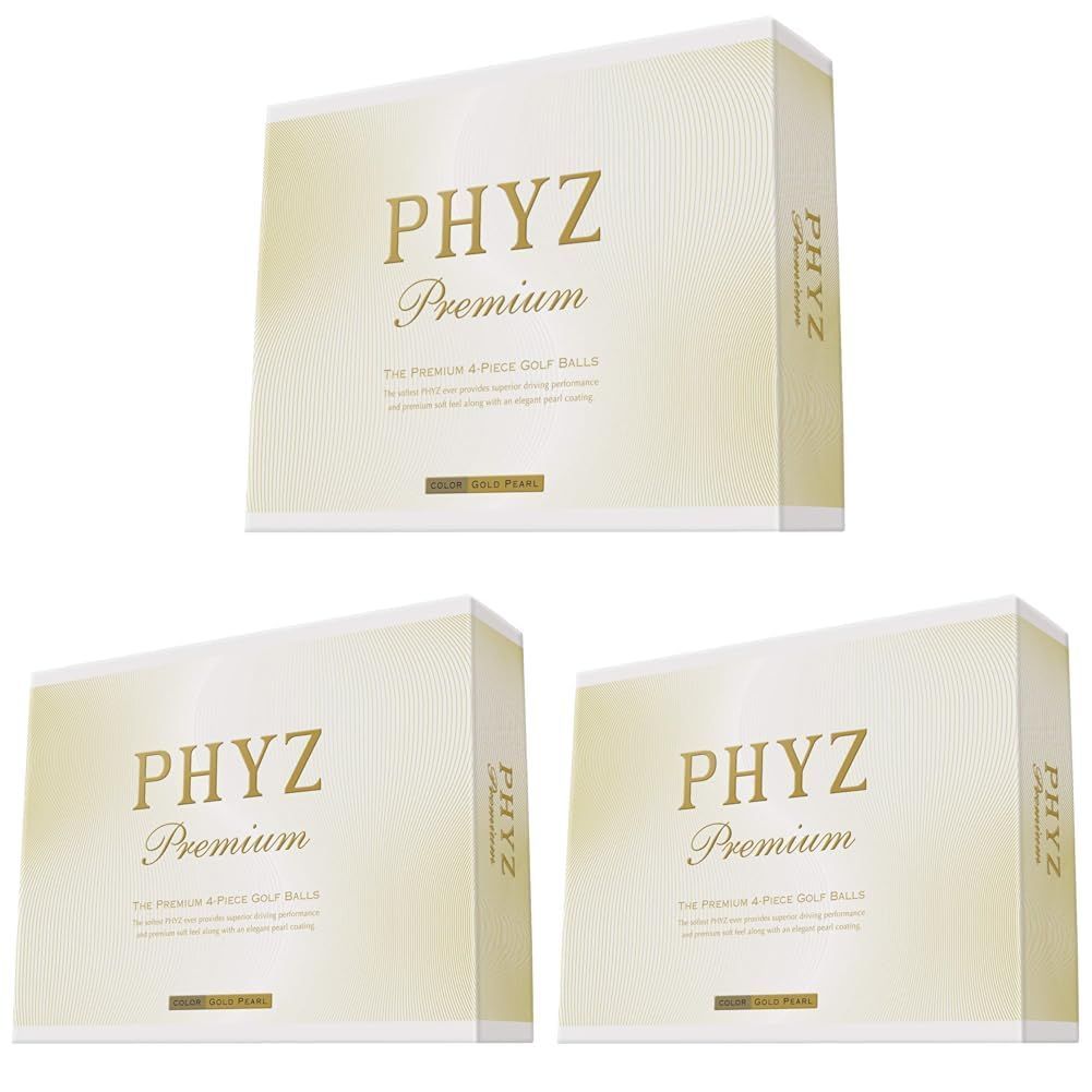 PHYZ プレミアム ゴルフボール 1ダース(12個入り) ゴールドパール BRIDGESTONE(ブリヂストン) PMGX