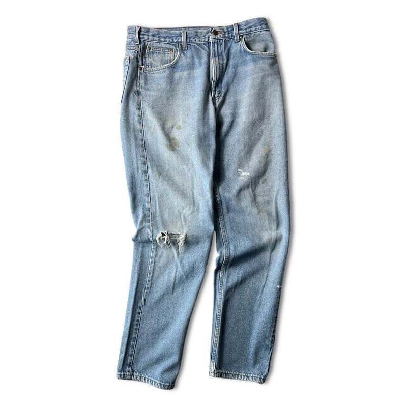 雰囲気系 90s Carhartt クラッシュ デニム パンツ 36 34 / 90年代