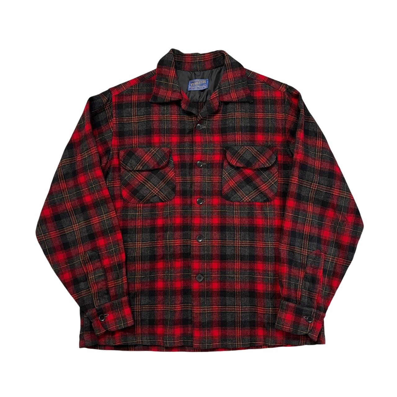 PENDLETON ペンドルトン ボードシャツ 70s Mサイズ 赤オンブレ PENDLETON ペンドルトン ボードシャツ 70s Mサイズ 赤オンブレ