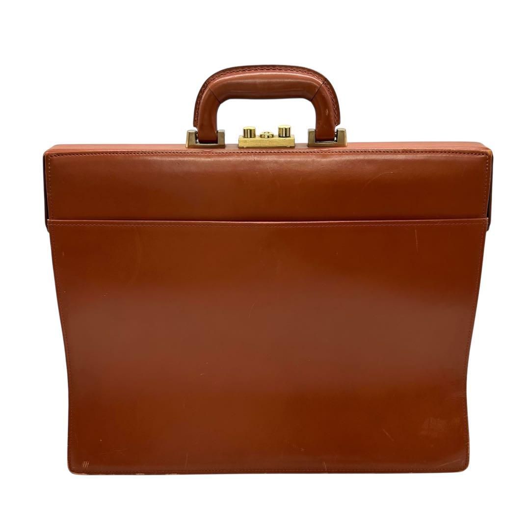 良品 2193 mila schon ダレスバッグ レザー ブラウン 鍵付き 良品 2193 mila schon ダレスバッグ レザー ブラウン 鍵付き
