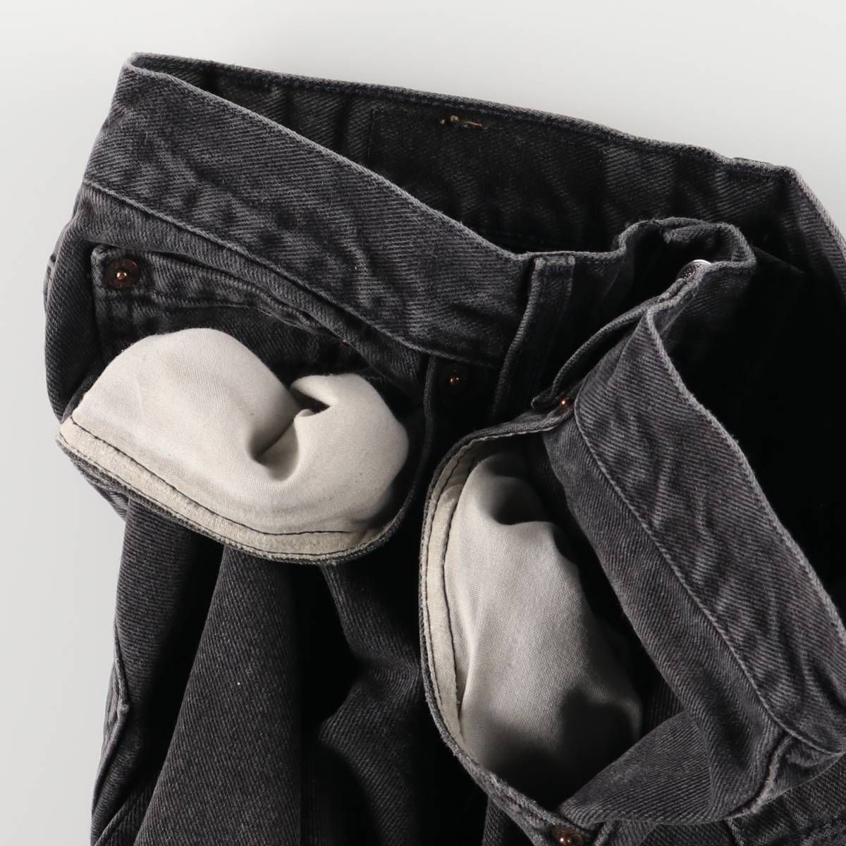 古着 リーバイス Levi s 550 RELAXED FIT TAPERED LEG ブラックデニム テーパードデニムパンツ カナダ製 メンズw34相当 eaa583920 KIN-KAAI_COM