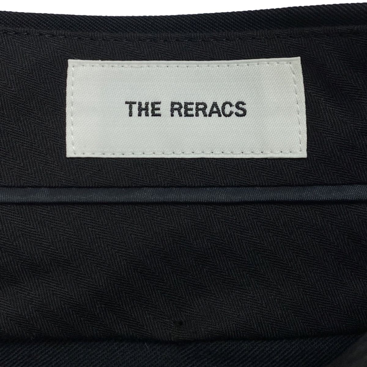 THE RERACS ザ リラクス 21SS SUPER TWILL S S STRUCTURE DARTS SL スラックスパンツ 21SS-REPT-203 ブラック 46