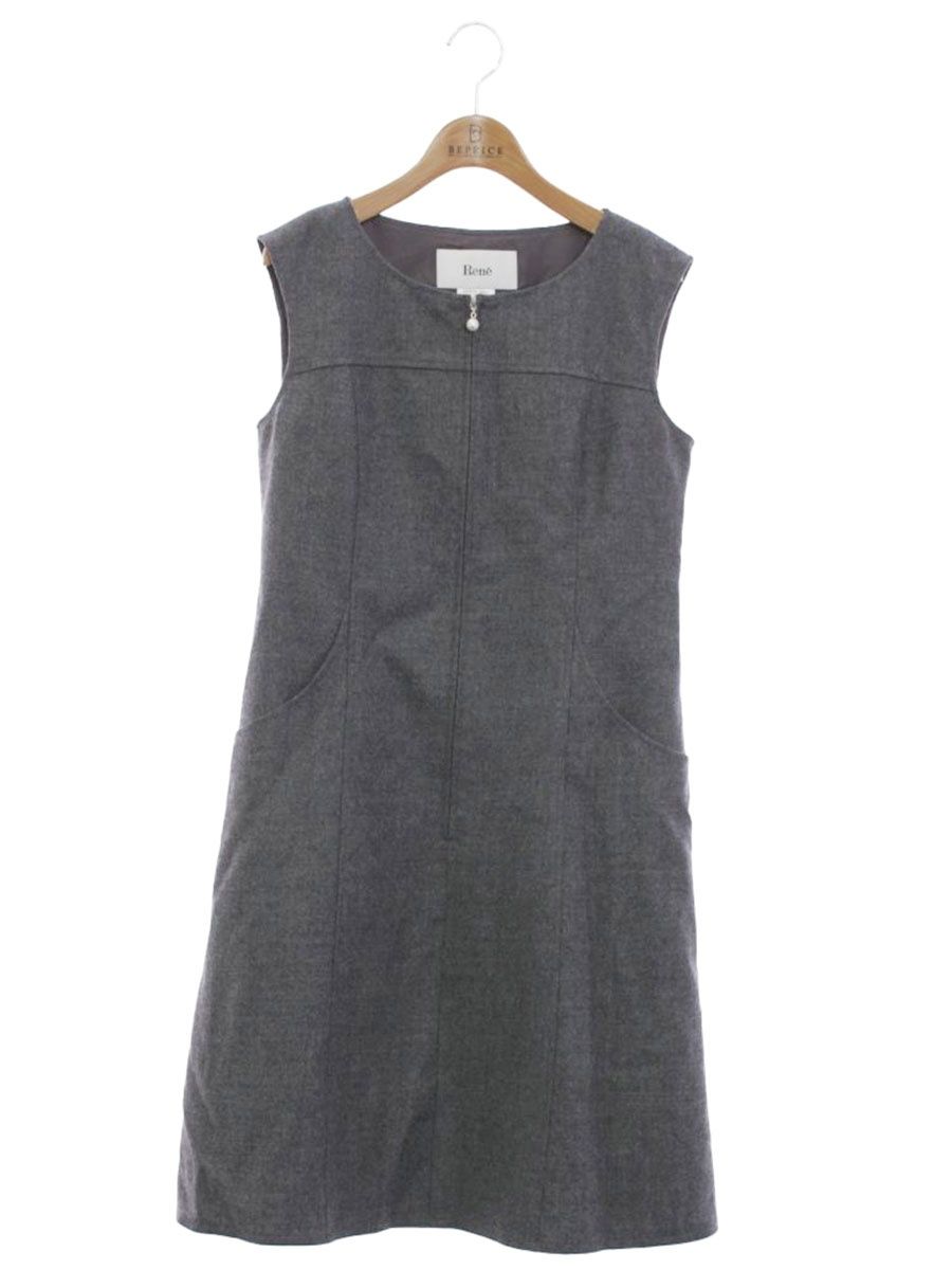 超美品 Rene ルネ ロゴ入り シアートップス ネイビー 34 7号 2023 20250509155016464_apd0tct4cat3