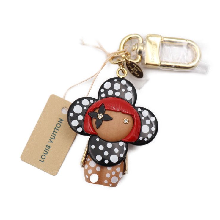 草間彌生ランコム未使用グラス　レア　未使用バッチ　キーチェン ルイヴィトン草間彌生コラボ！ヴィヴィエンヌ！チャーム！キーホルダー