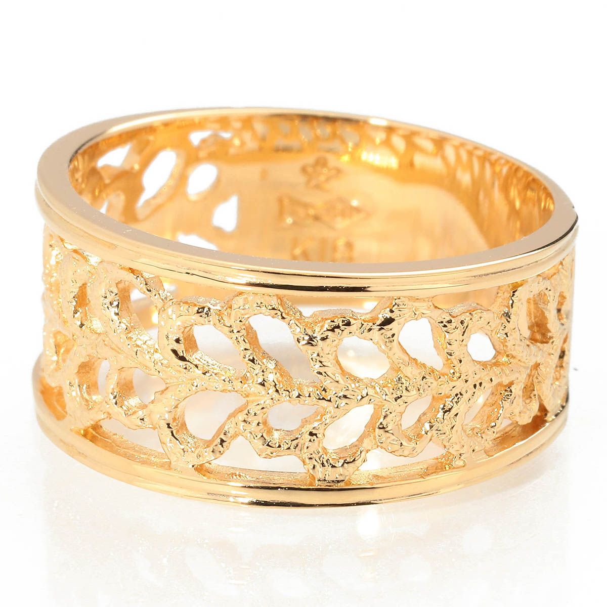 ギンザタナカ GINZA TANAKA リング 指輪 K18YG 14.5号 中古