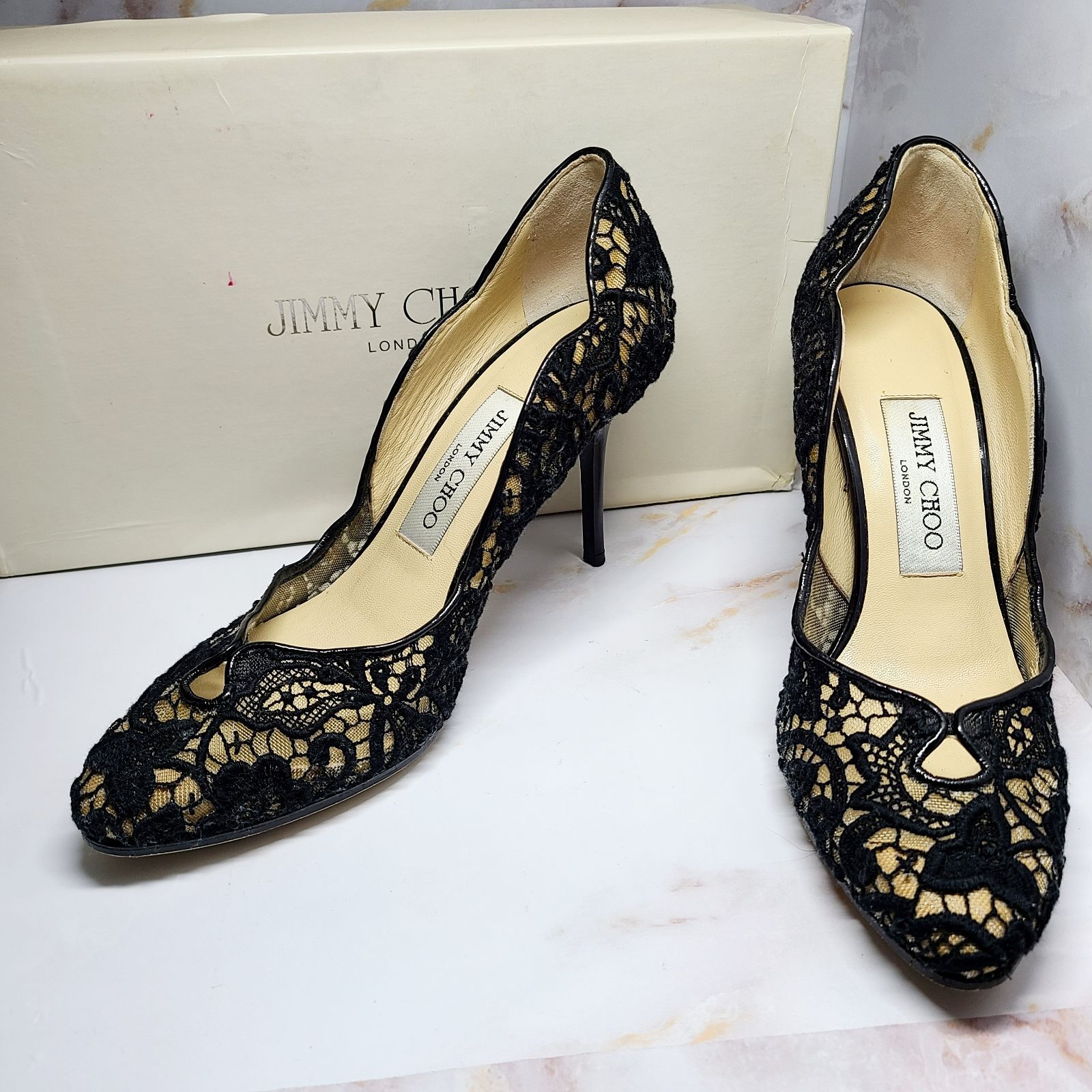 トオリンピⓡ JIMMY CHOO - 新品☆ JIMMY CHOO ブラック レース