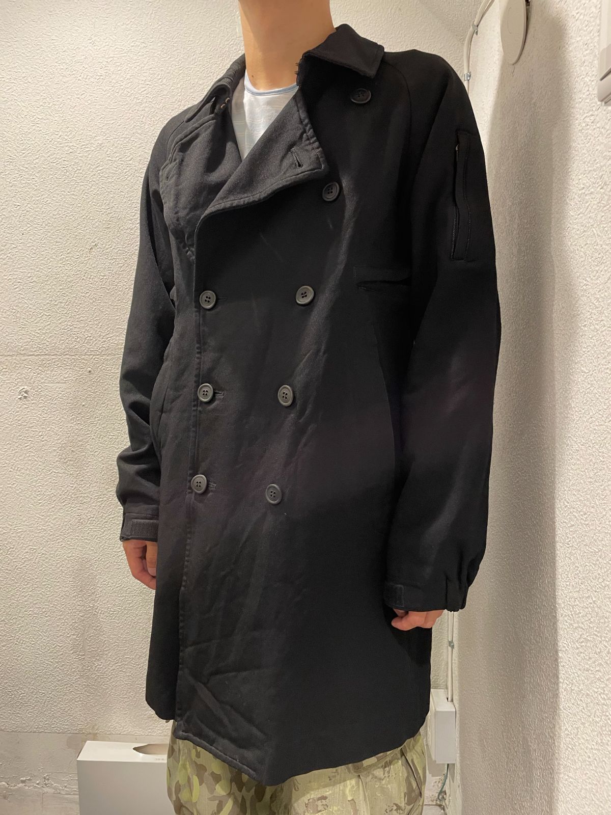 COMME des GARCONS HOMME PLUS コムデギャルソン オムプリュス コットンポリ縮絨トレンチコート　【表参道t】