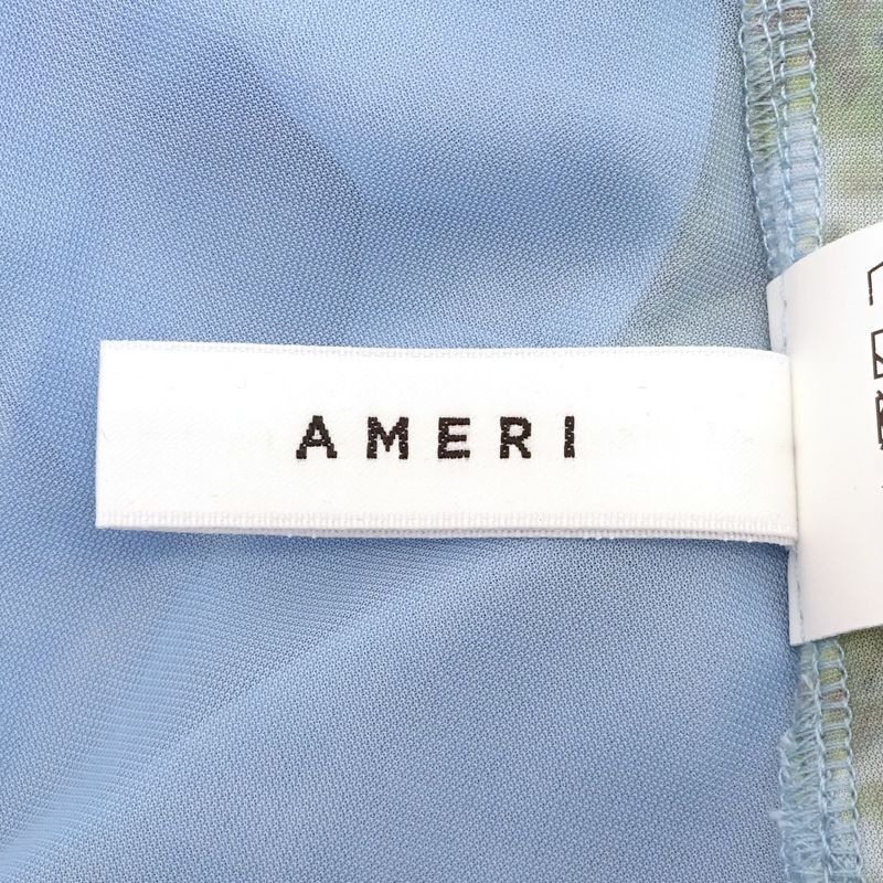三重店】AMERI｜アメリ VINTAGE ILLUSTRATION PRINT SHEER TOP