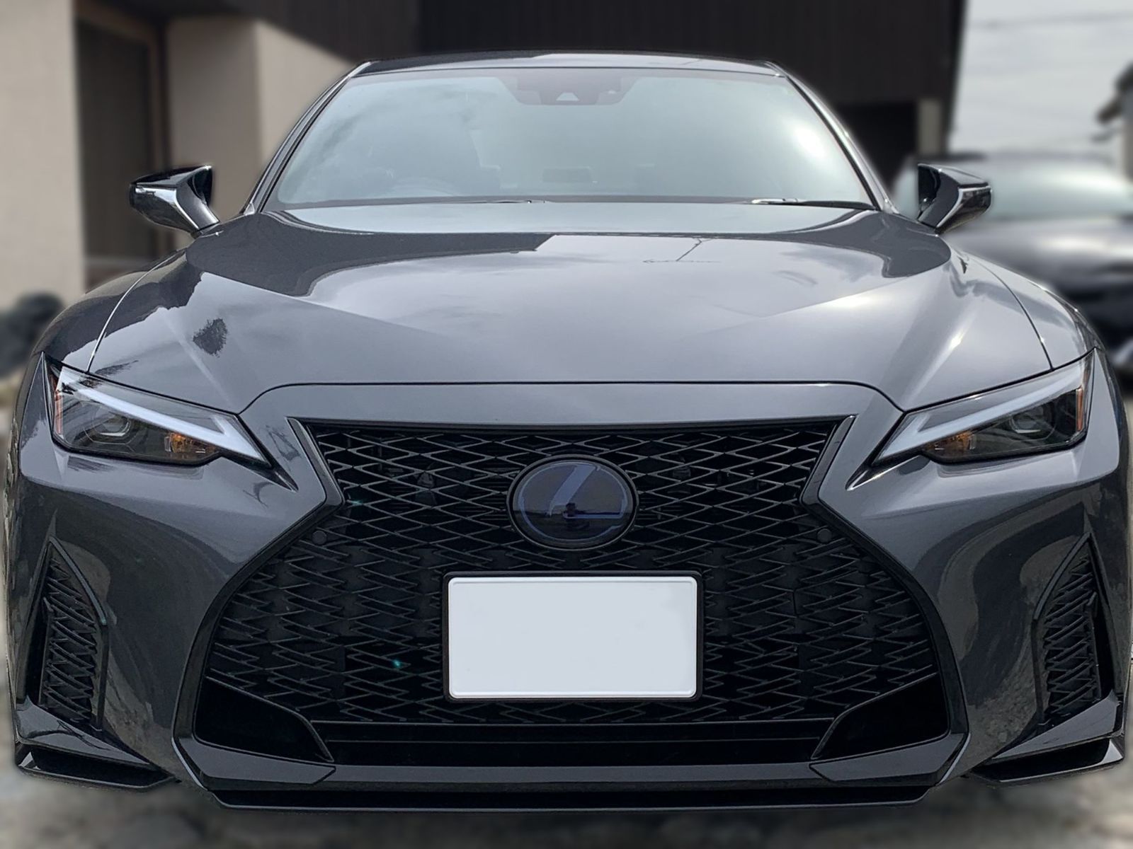 Tint+何度も貼れる IS 30 後期 エンブレム スモークフィルム(スモーク 