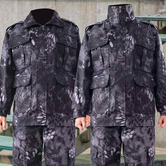 作業服 メンズ 上下セット 作業着 カモフラージュ柄 ジャケット
