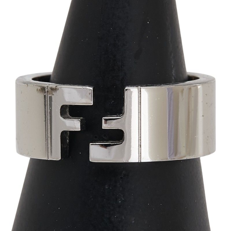 フェンディ FFモチーフ リング 指輪 M シルバー メタル メンズ FENDI 1-0234075
