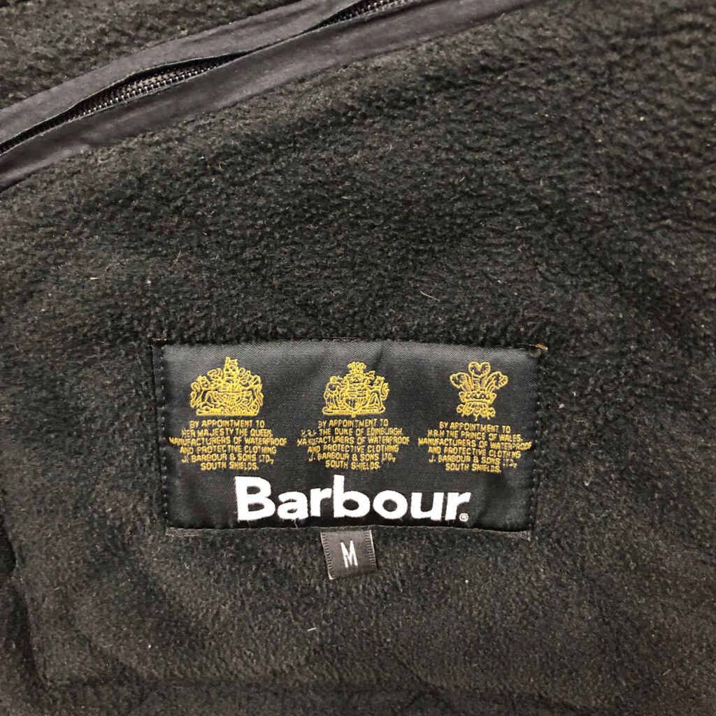 Barbour バブアー キルティングジャケット ブラック (メンズ M) 中古 古着 Q9396