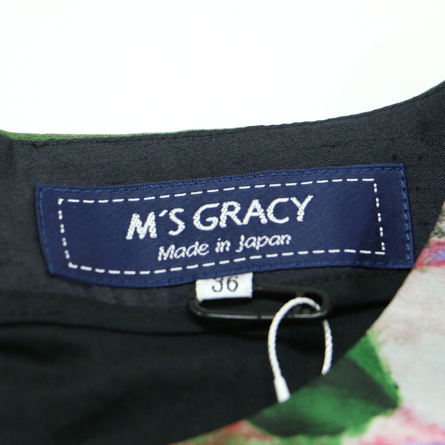 新品◆エムズグレイシーワンピース（36）◆黒.◆手洗い◆￥30800 新品】MS GRACY エムズグレイシー ワンピース ブラック 黒