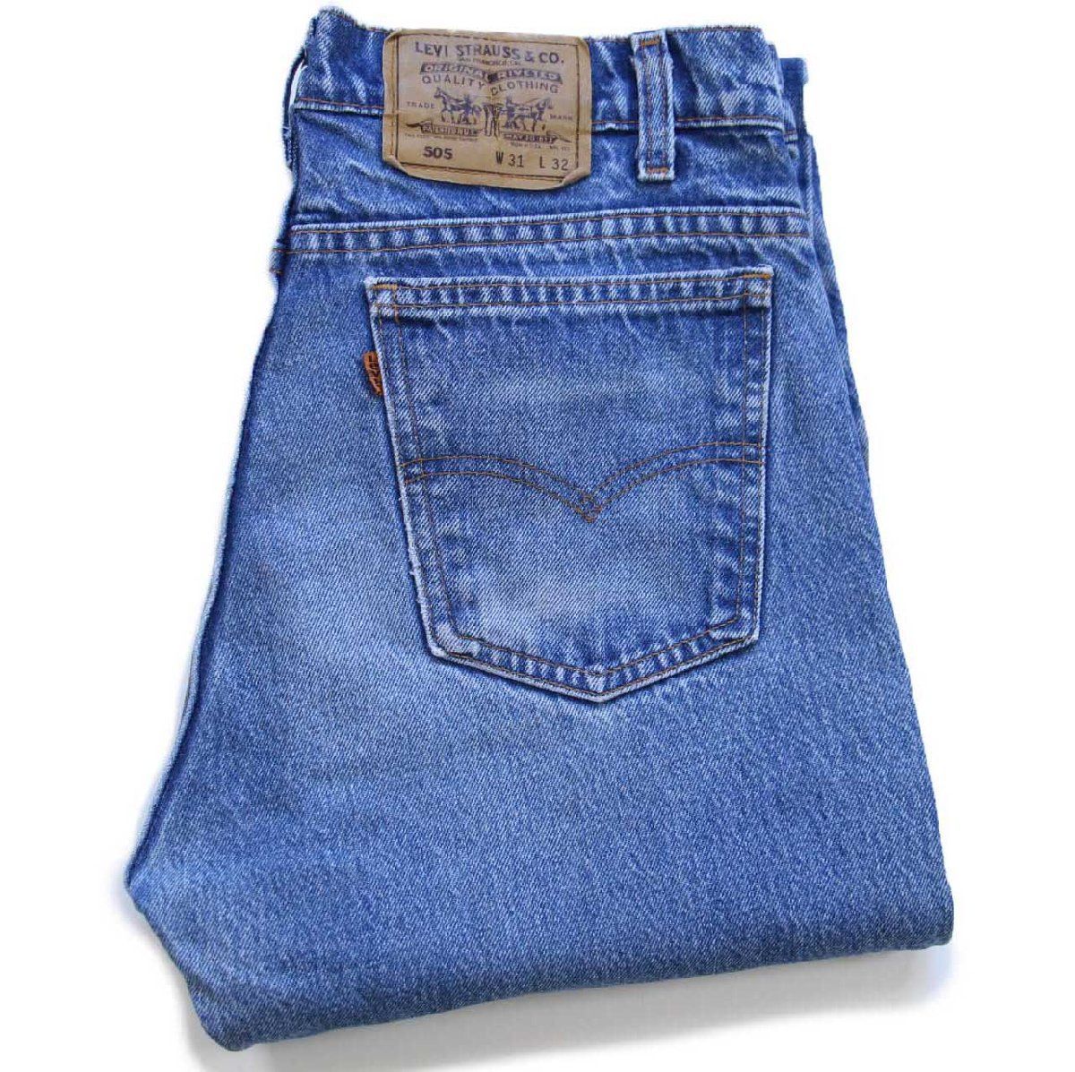 90s USA製 Levi'sリーバイス 505 デニムパンツ ヒゲ W31 L32☆176