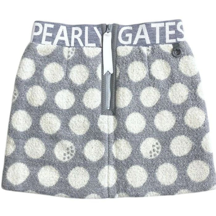 パーリーゲイツ ゴルフ 軽量保湿素材 THERMOLITE リングチェック BIGドット柄 総柄 中綿入り ミニ スカート ゴルフウェア レディース 055-2234118 定価3万 ライトグレー オフホワイト 034 51023w03 LLC-HASEGAWATOSO_COM