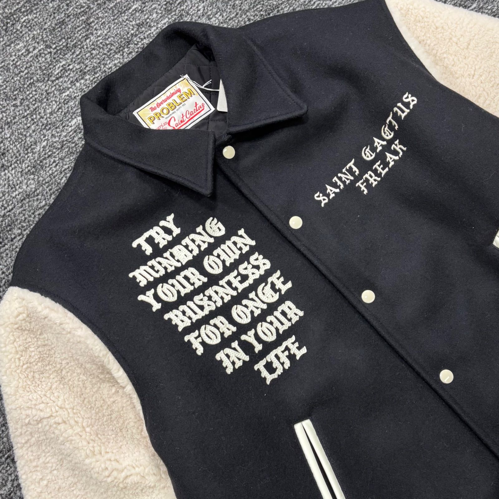 SAINT MICHAEL Cactus Plant スタジャン Lサイズ CACTUS PLANT FLEA MARKET x SAINT Mxxxxxx Varsity Jacket 通販