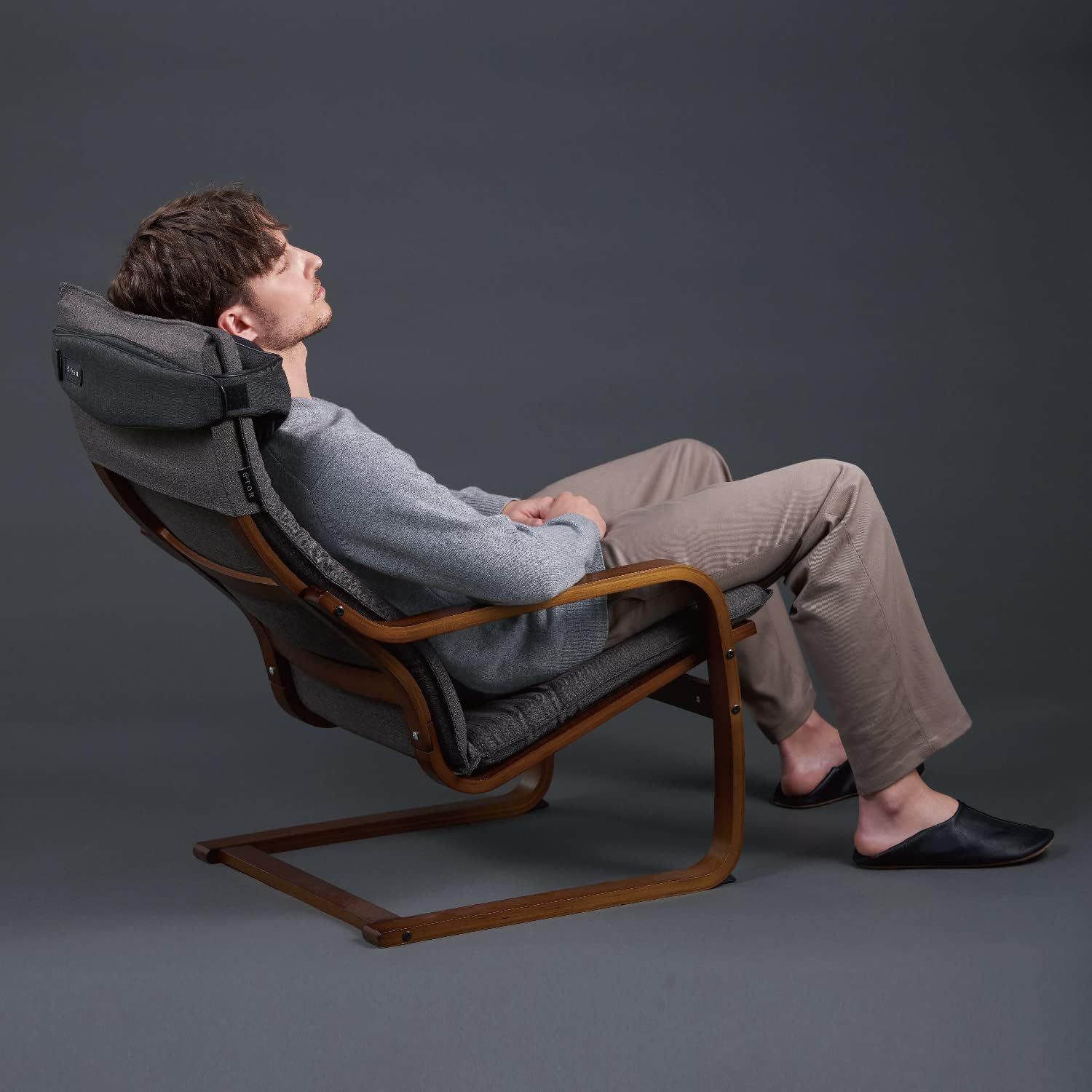 ネックマッサージャー ライトグレー