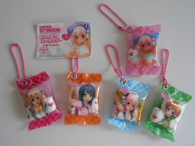♯Jvb23Itすーぱーそに子ましゅまろキーホルダー5種