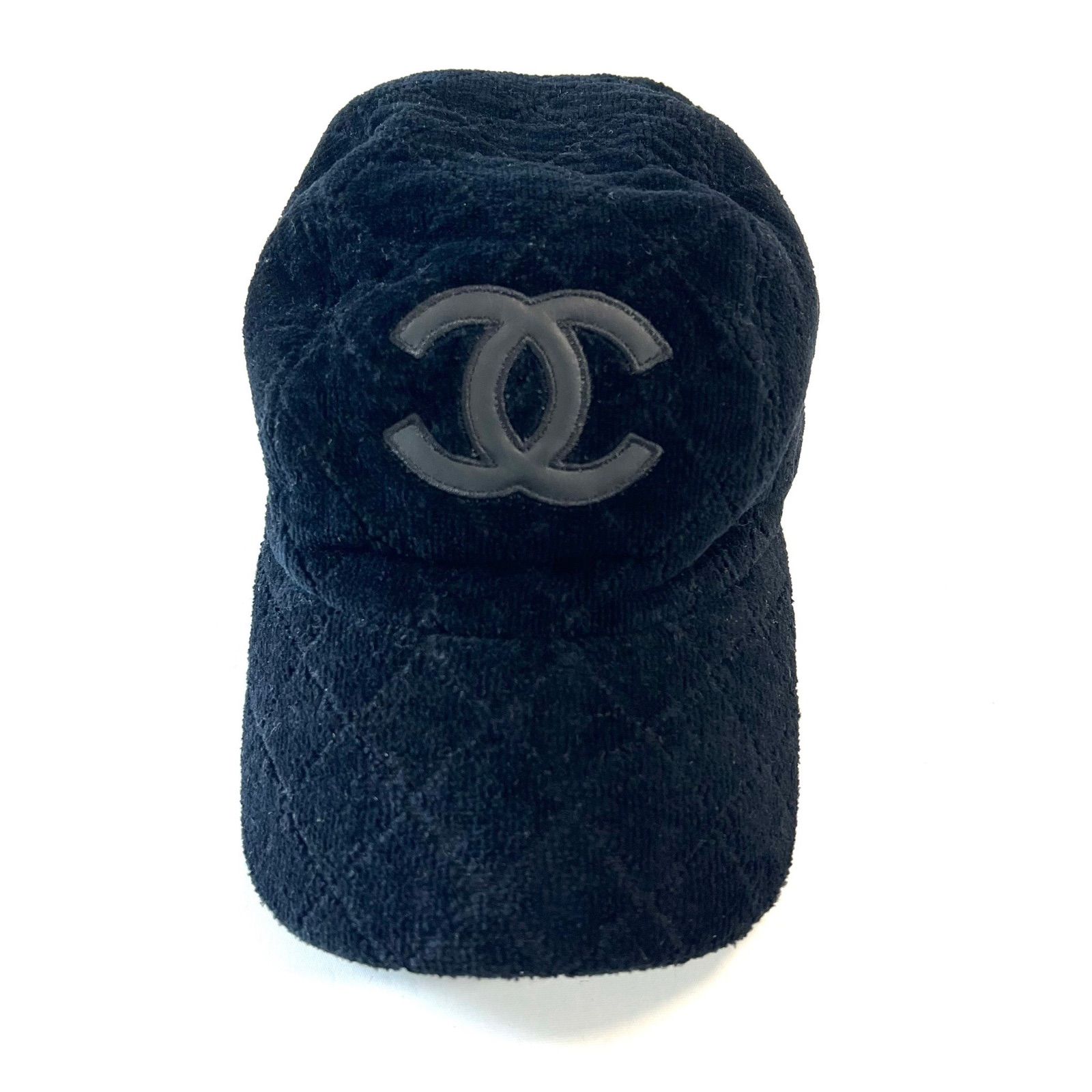 CHANEL シャネル キャップ パイル ココマーク 帽子 ネイビー - メルカリ