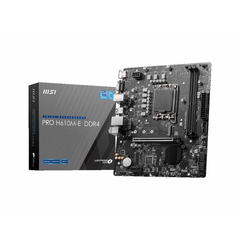 MSI PRO H610M-E DDR4 マザーボード Intel H610 LGA 1700 マイクロ ATX