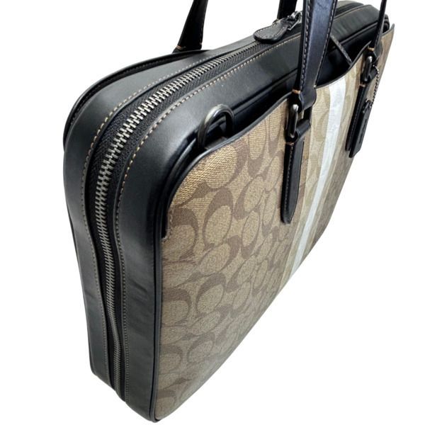 【新品】COACH コーチ グラハム スリム シグネチャーレザー　ビジネスバッグ COACH（コーチ） 国内発送 バッグ メンズ ビジネスバッグ レザー