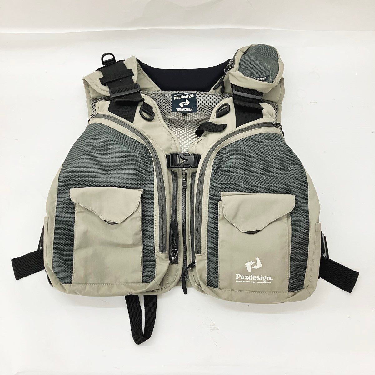 Pazdesign フィッシングベスト グレー フリーサイズ 〇〇Pazdesign パズデザイン FTG ストリームベスト フローティング