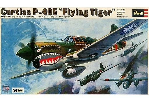 プラモデル 1|32 Curtiss P-40E ”Flying Tiger” -カーチス P-40E ”フライングタイガー”- H-283