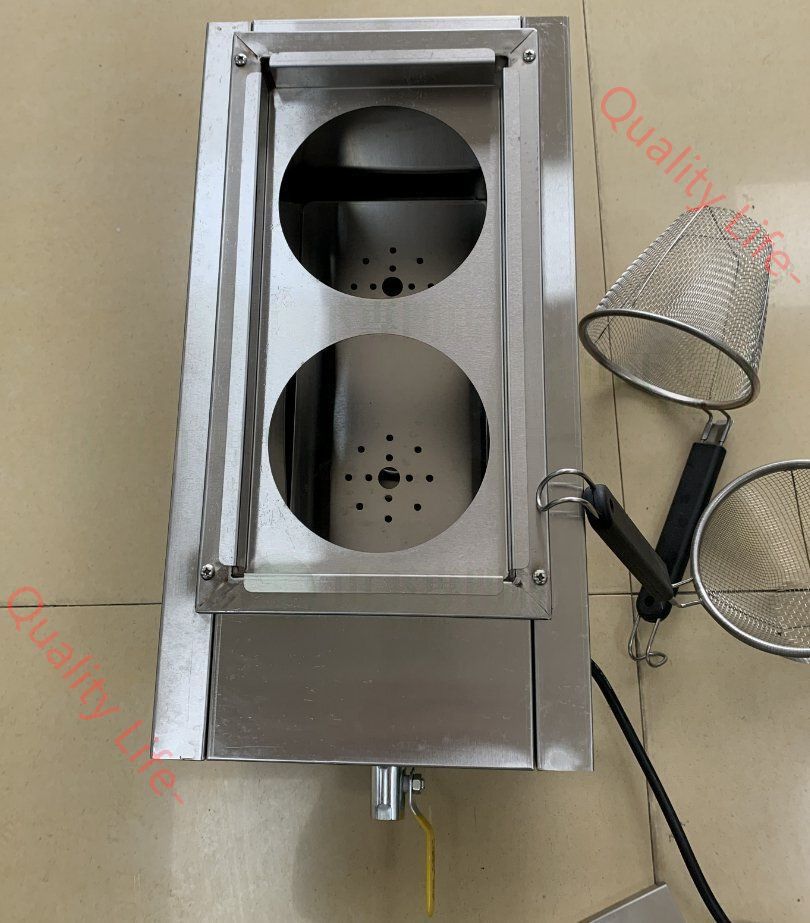 中華鍋・北京鍋用調理器具 6穴 卓上式LPガス茹で麺機ラーメン 卓上式 中華鍋・北京鍋用調理器具 6穴 卓上式LPガス茹で麺機ラーメン 卓上式