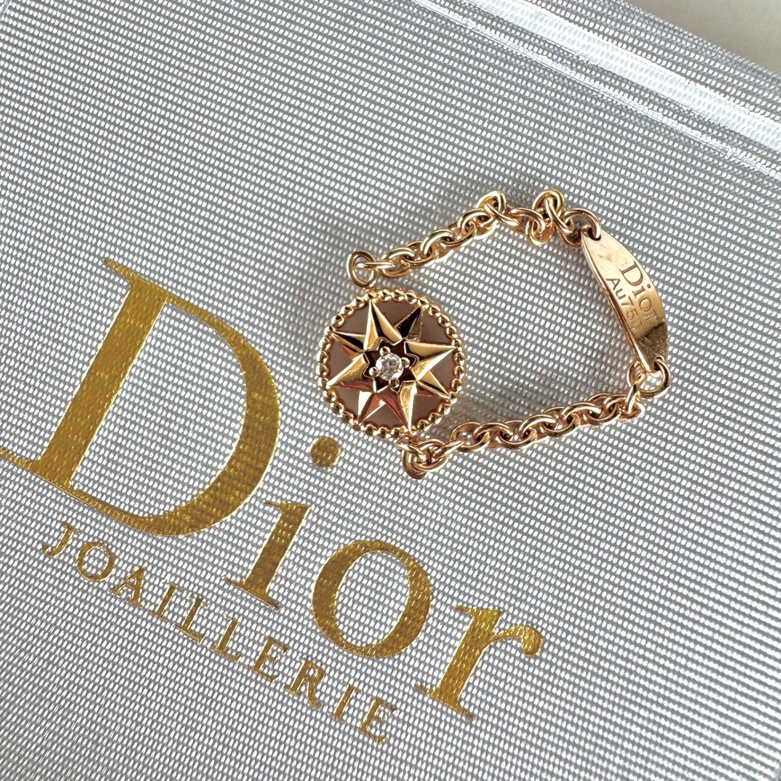 Dior ディオール ローズデヴァン ダイヤ ピンクオパール リング 750 