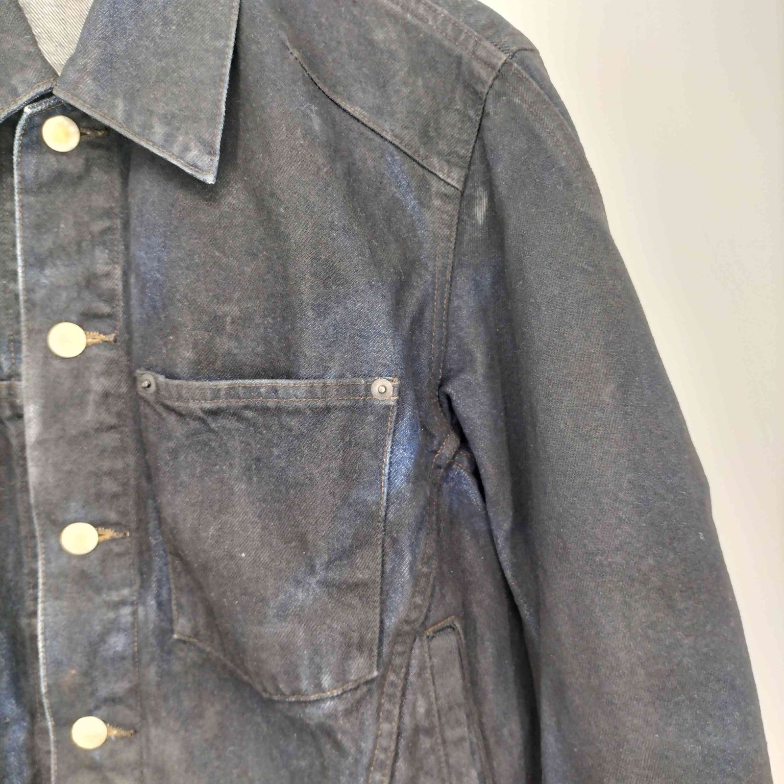 ネヴァーフォーゲット NVRFRGT 別注 COATING 3D TRUCKER JACKET メンズ 