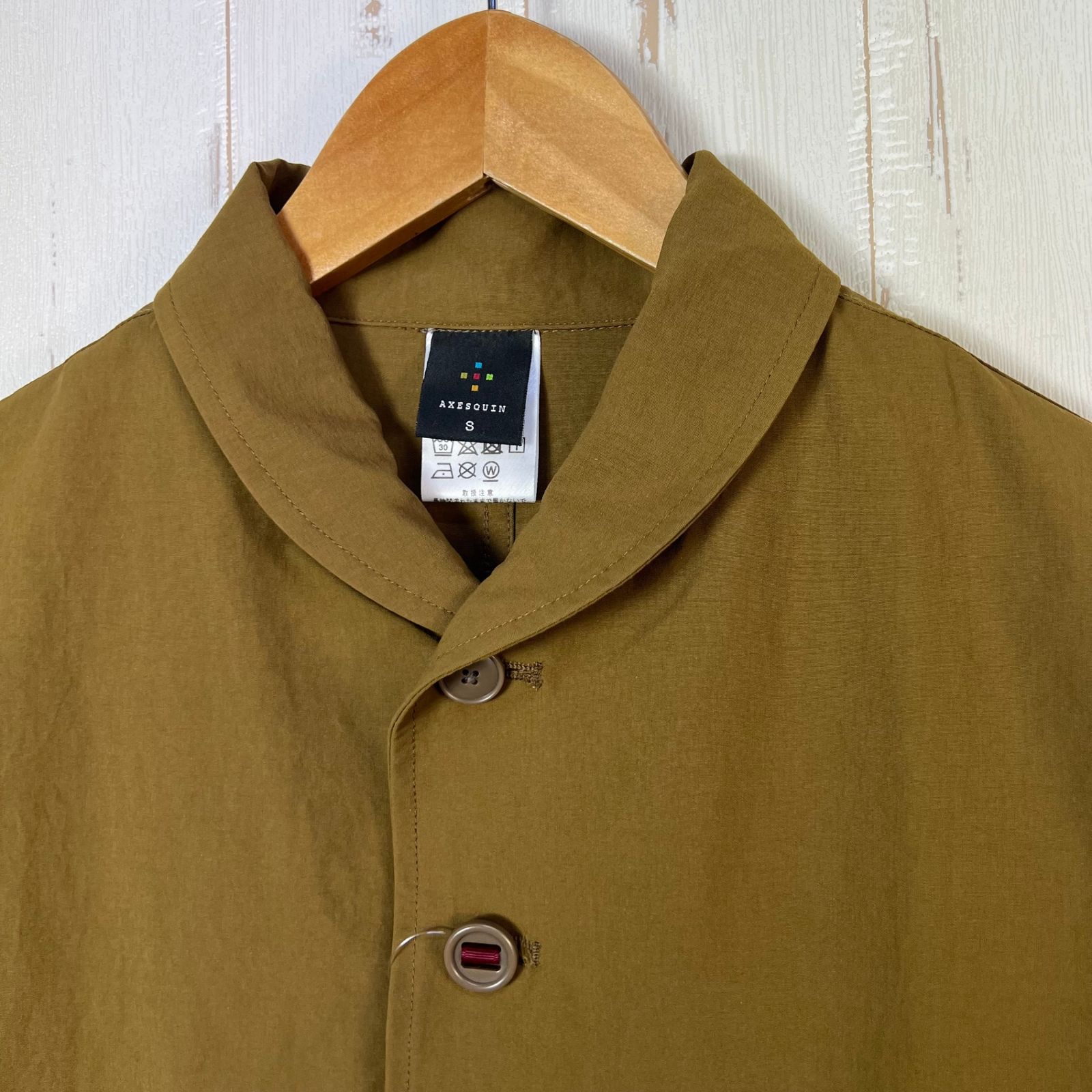 Unisex S ブラウン系 Axesquin アクシーズクイン ヤマニ ノボッタ カモシレナイ Yamani Nobotta Kamoshirenai トビイロ ナイロン ウェア トップス インナー シャツ ロングスリーブシャツ