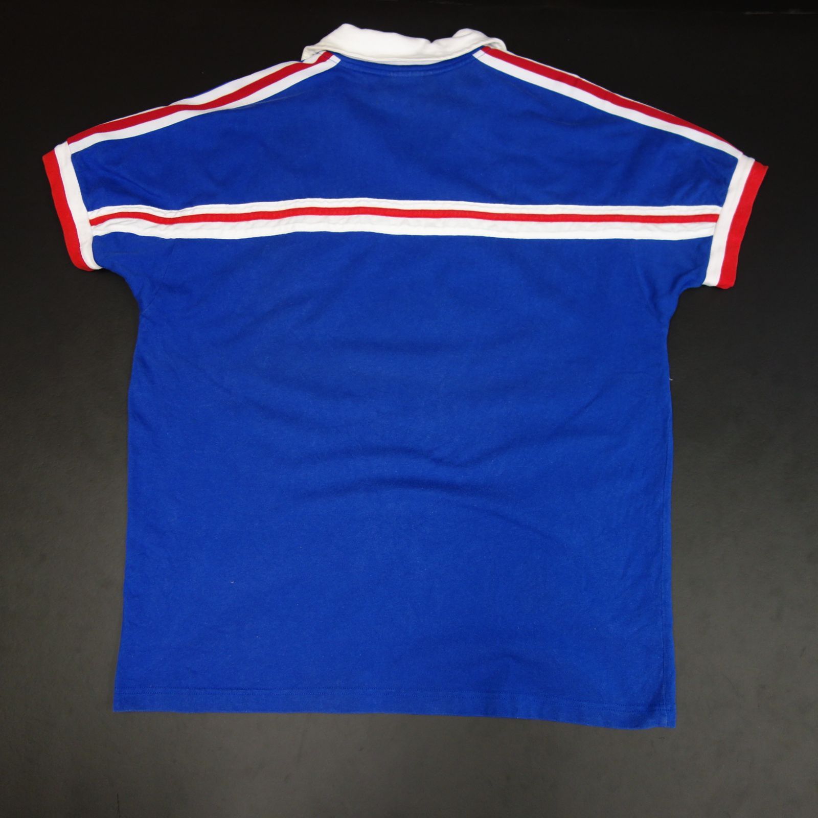 86年復刻 人気アイテム☆adidas アディダス 半袖サッカーTシャツ フランス代表 銀タグ 万国旗タグ SIZE L ブルー - メルカリ