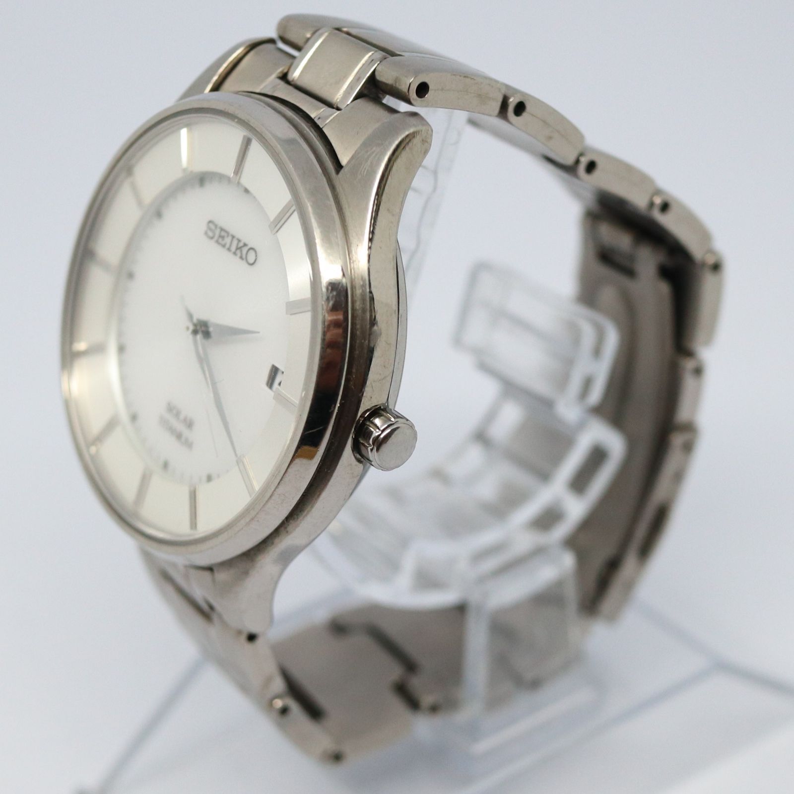 SEIKO セイコーコレクション チタンメンズ ソーラー腕時計SBPX101 セイコー セレクション ペア ソーラー SBPX101 メンズ チタン