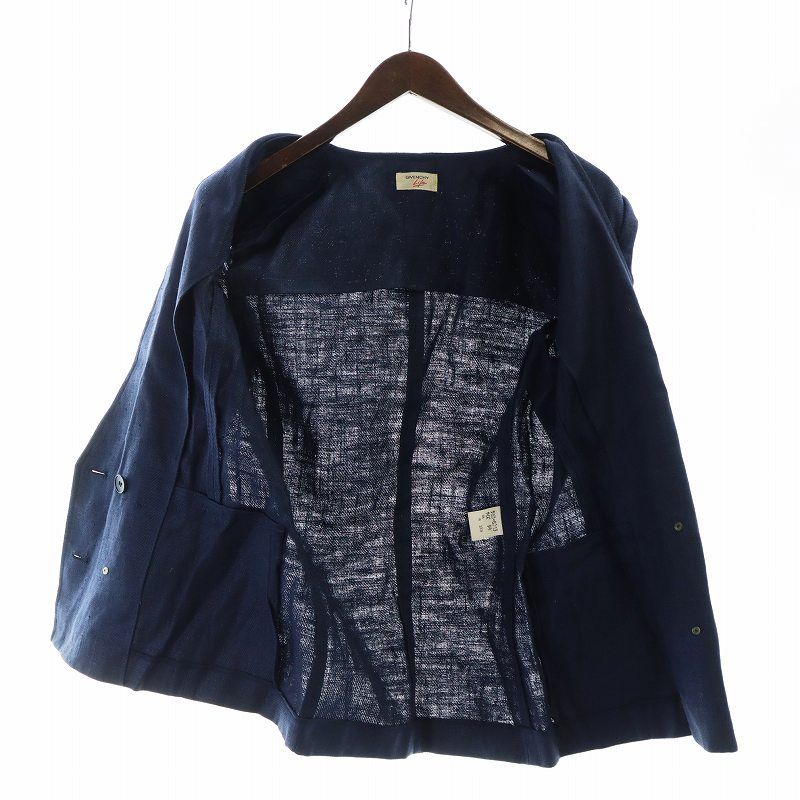 GIVENCHY ジバンシー サマージャケット ネイビー 42 ヴィンテージ ジバンシィ GIVENCHY Life ヴィンテージ テーラードジャケット