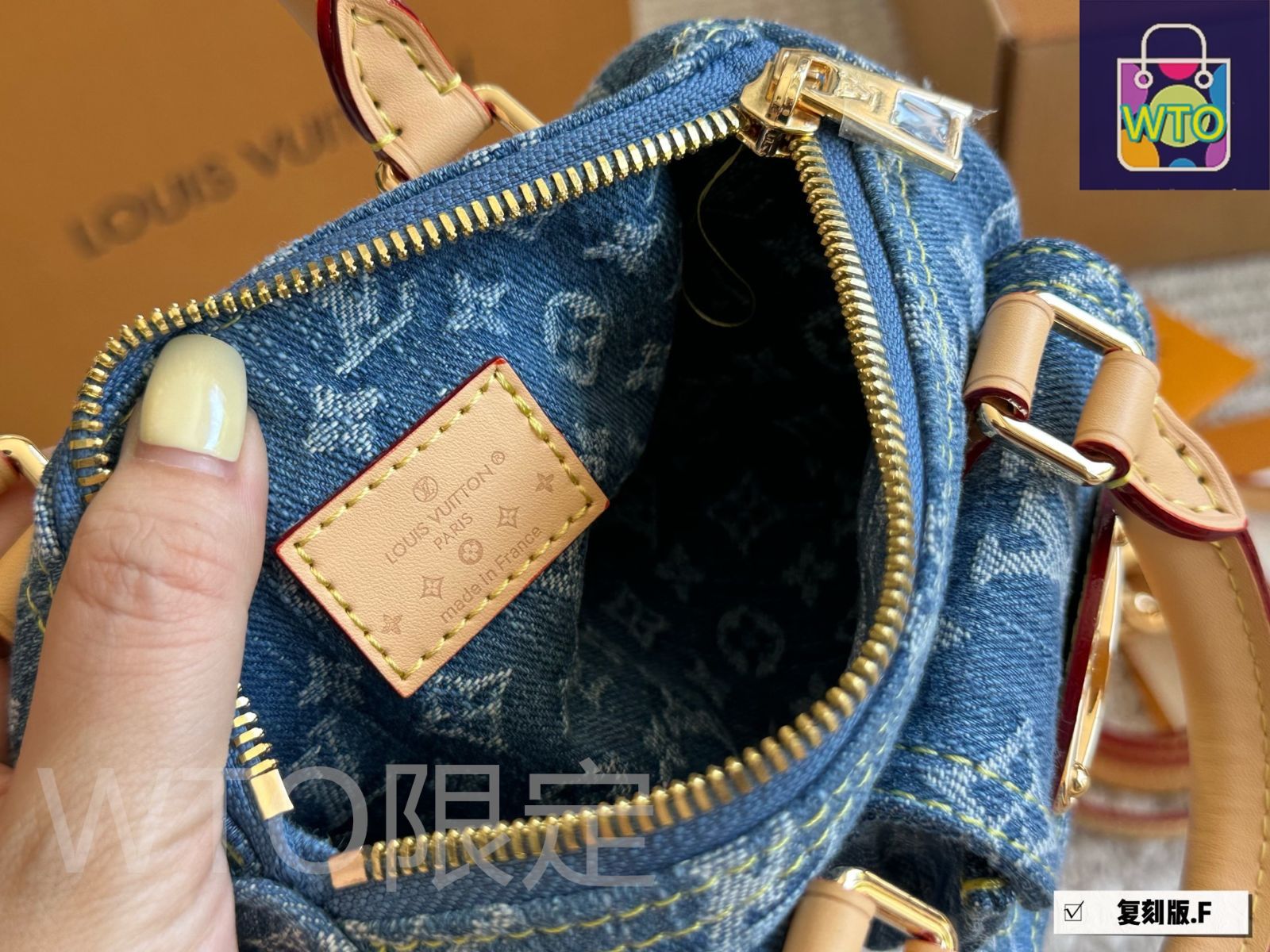 今日特価】LV ルイヴィトン ナノ スピーディ ヴィンテージデニム