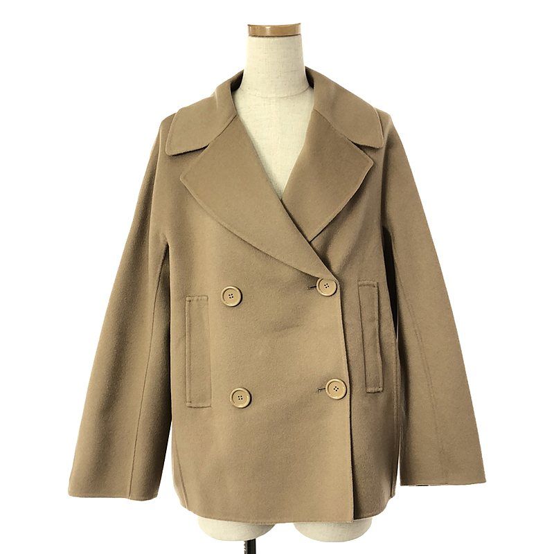 MaxMara ベージュ ピーコート ウール MaxMara ベージュ ウール ピーコート