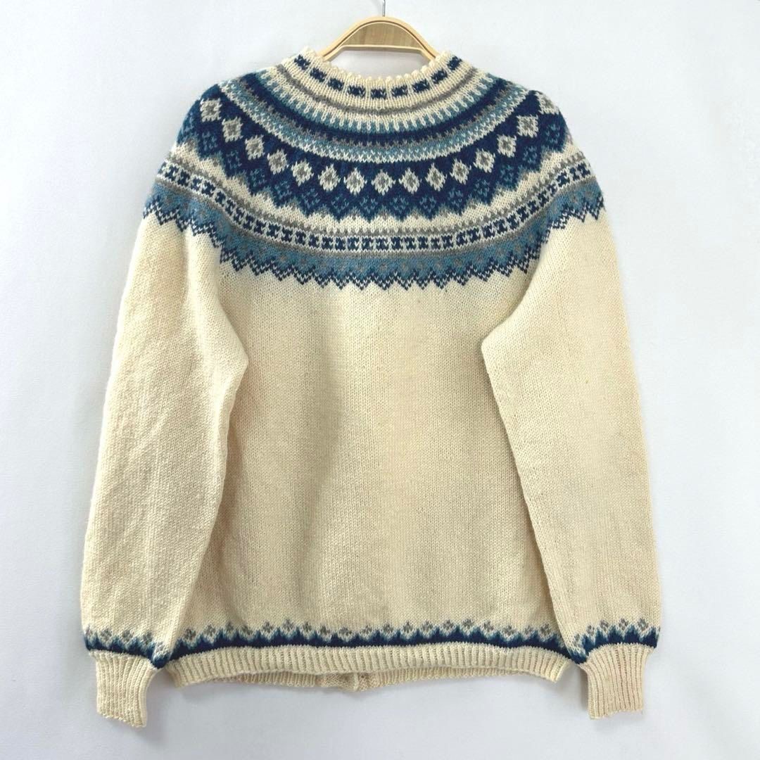 ノルウェー製 ノルディック 北欧 セーター ニット ノルウェー 古着 ビンテージ 70s～ ノルウェー製 NORLENDER ノルディック ニットカーディガン